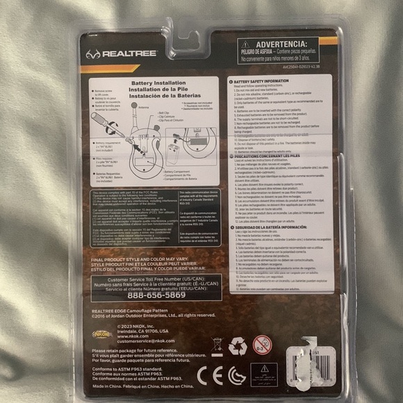 KIDS RealTree Walkie Takies green black camo sticker orange buttons NKOK - Picture 2 of 3